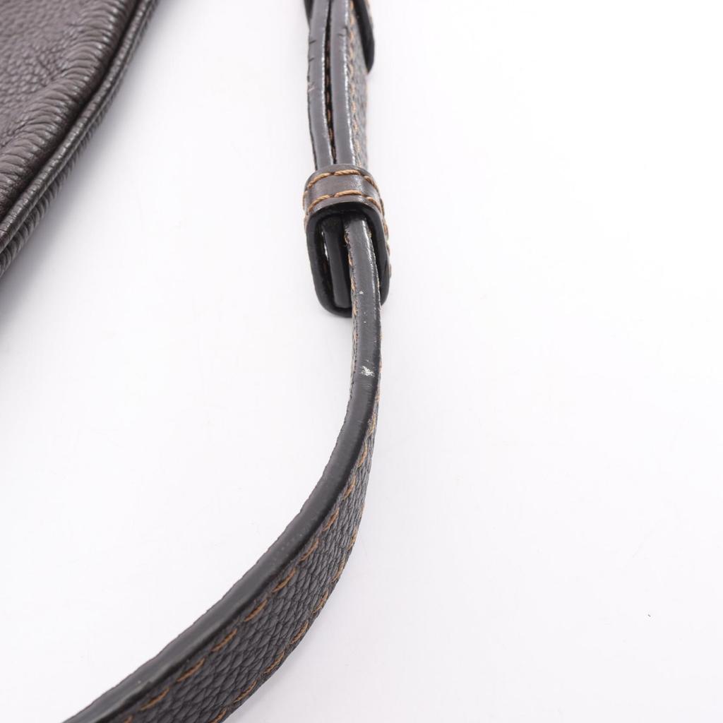 Used LOEWE Shoulder Bag leather Brown Used Women