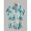 Мужская гавайская рубашка с коротким рукавом и принтом по всей поверхности