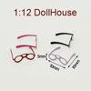 1:12 Doll House Mini Fashion Men and Women Glasses Model Doll House Accessories