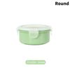 Мини-холодильник Crisper Small Lunch Box Пластиковая герметичная банка для хранения Круглая кухонная изолированная коробка для завтрака Органайзер для закусок
