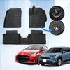 GIMUYA Yaris Cross 3D Floor Mats Waterproof TPE Material Custom Fit for Toyota Yaris 2WD Black 3-Piece Set