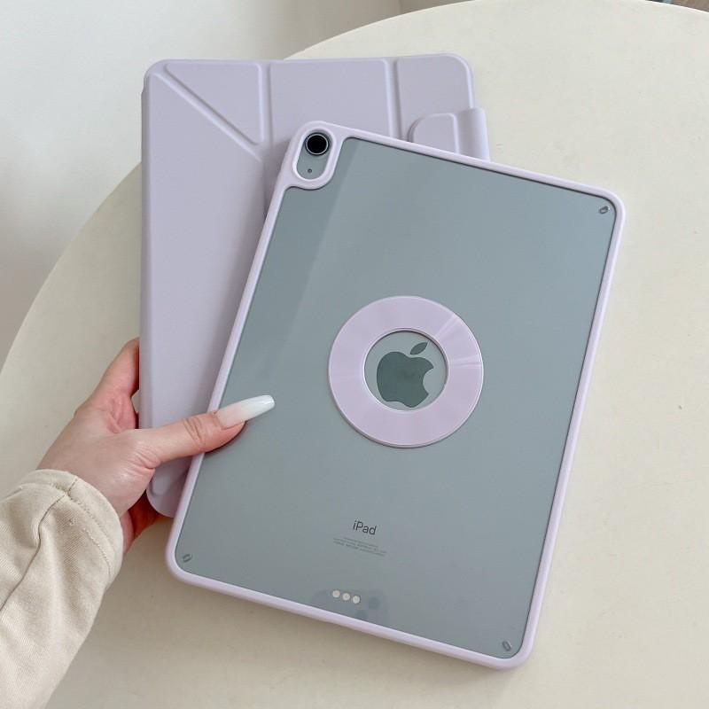 Slim Transparent Magnetic Folio Case IPad Air 8 11 Inch 2026 Model Shockproof Stand Support Anti-Scratch Acrylic Cover