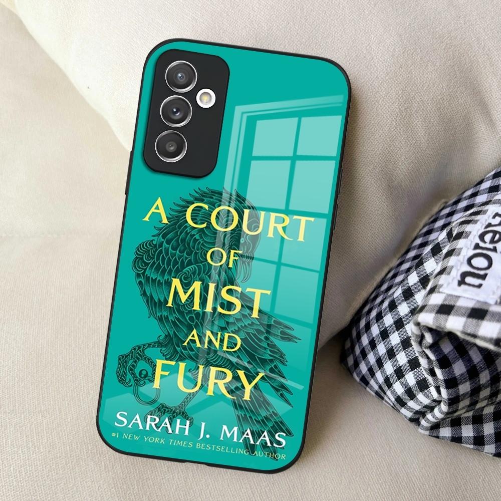 Чехол для телефона Acotar A Court of Mist and Fury для Samsung S24 Ultra S23 S22 S20 Fe S21 Plus Galaxy A54 A34 A24 A53 Стеклянная крышка