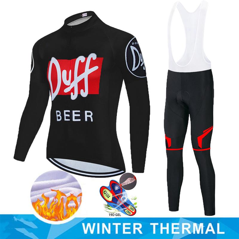 Мужской велосипедный костюм Mtb DUFF Beer Велосипедная одежда Джерси с лазерной резкой Комплект с лямками Tricuta Костюм из куртки и штанов Мужская одежда Гелевая форма