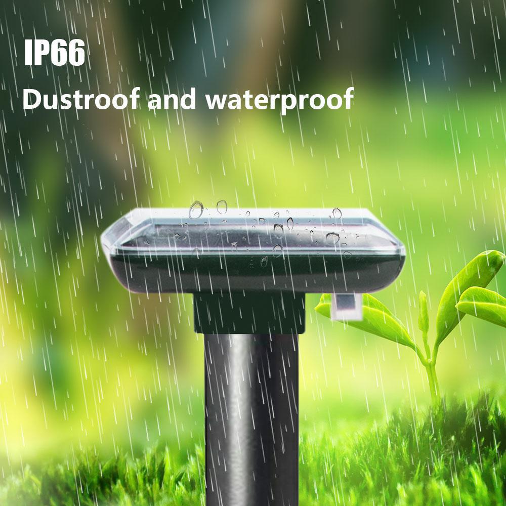 Solar-Powered Outdoor Rodent & Snake Repeller with Beeping Sound - Waterproof, Ground-Inserted Design