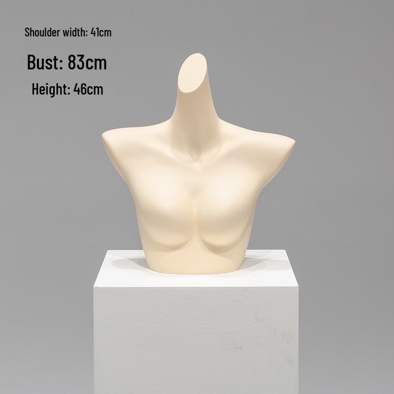 Unisex Half-Body Plastic Mannequin for Underwear Display
