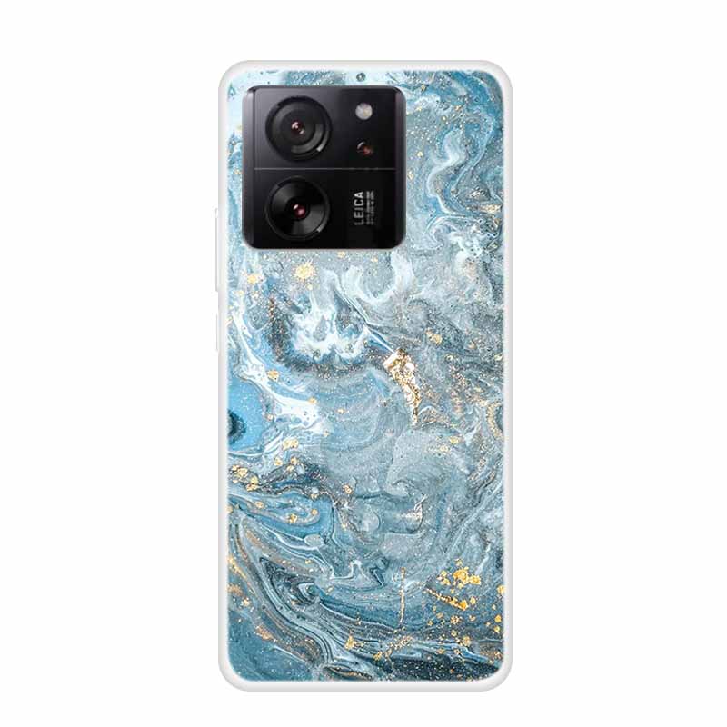 Для Xiaomi 13T 13 T pro Прозрачный силиконовый чехол Для Funda Redmi K60 Ultra Чехол для телефона ТПУ Прозрачные чехлы Мраморный мягкий чехол-оболочка