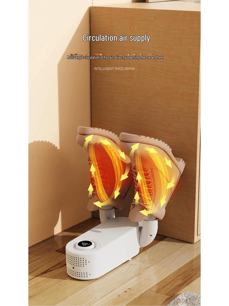 2024 Smart Foldable Shoe Dryer with Temperature Control, Disinfection, and Deodorization
