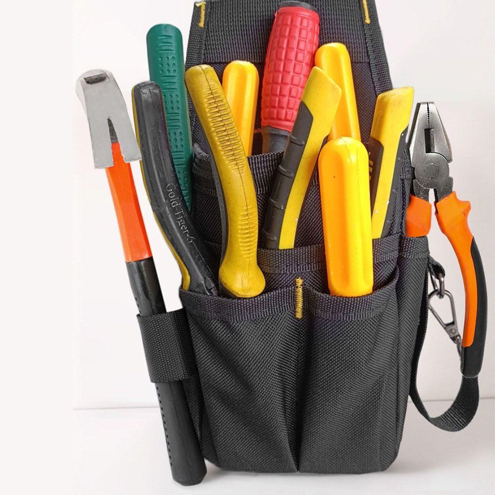 Multi-layer Electrician Tool Bag Adjustable Hardware Tool Pouch Waist Belt Pouch  Carpenter