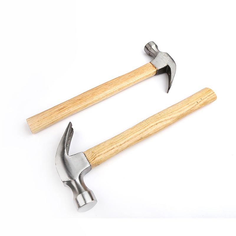 Mini Household Claw Hammer with Wooden Handle - Special Steel for Woodworking and Nail Striking