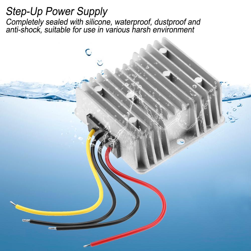Прочный DC-DC повышающий преобразователь 12В в 24В, 5А, 120Вт, модуль блока питания для грузовика