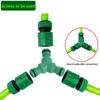 2-Way Garden Tap Water Splitter Hose Y Connector 1/2" 3/4" Female Thread Quick Joint Adjustable Switch Water Controller Valve