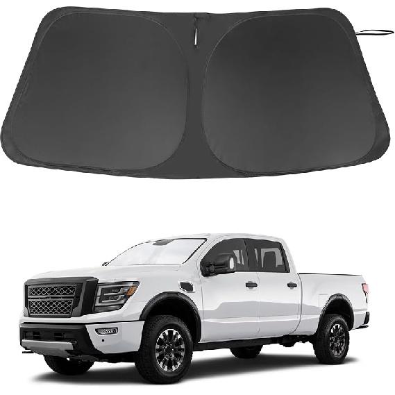 TINGLU Солнцезащитный козырек для Tesla Model X Tesla X 2016-2024 2025 Аксессуары Солнцезащитный козырек на лобовое стекло Защита от УФ-лучей Накидка на солнцезащитный козырек С