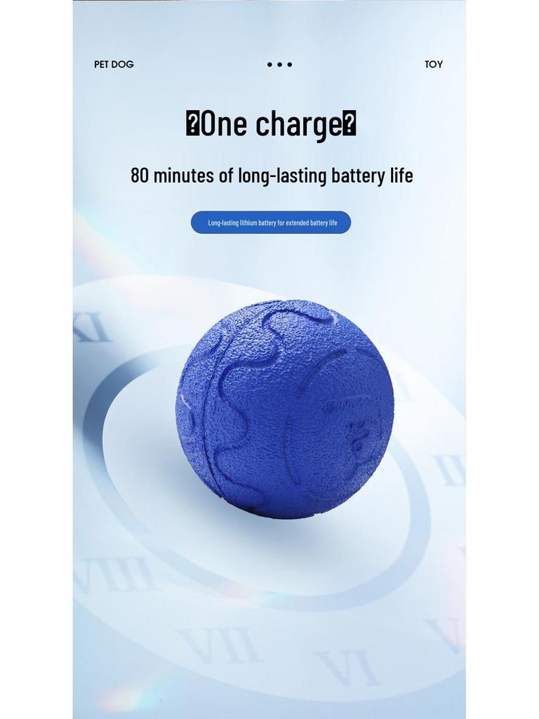 Electric Dog Toy: Bouncing Ball and Chewable Leash - Ultimate Self-Entertaining Pet Gadget.