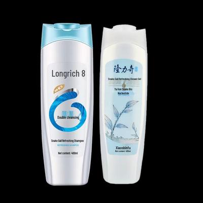 Освежающий шампунь и гель для душа Longliqi со змеиным желчным пузырем