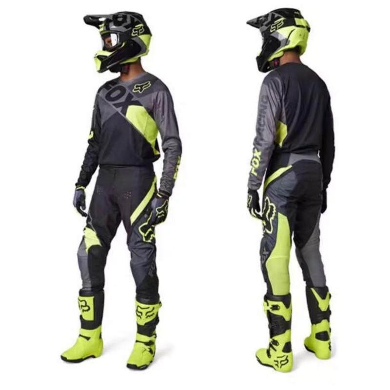 FOX Off-Road Downhill Cycling Jersey Set Breathable Quick-Dry Mountain Bike Motocross Apparel Unisex