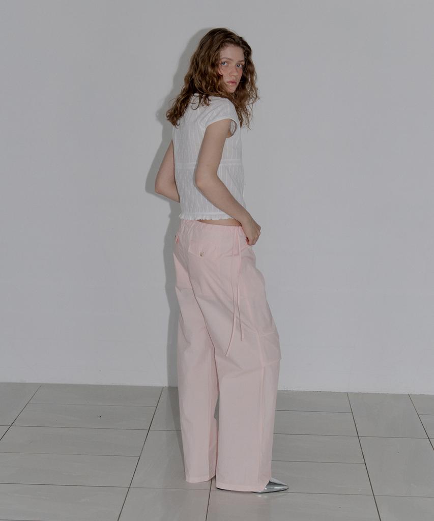 AUTHENTI Strap Wide Pants_Pink