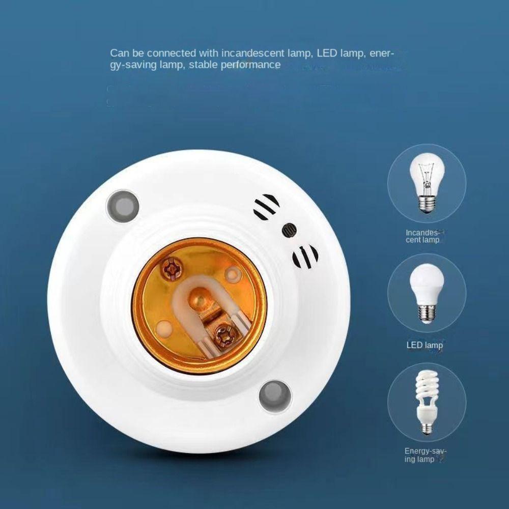 Sound Voice Control LED Bulb Holder E27 Screw Light Socket Adapter  for Corridor Stairs