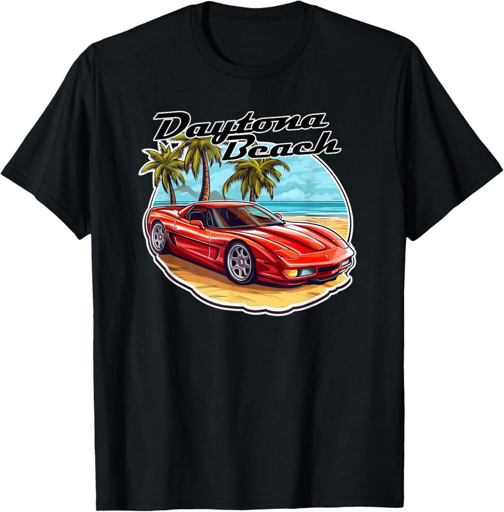 Daytona Beach Sports Car on Beach T-Shirt