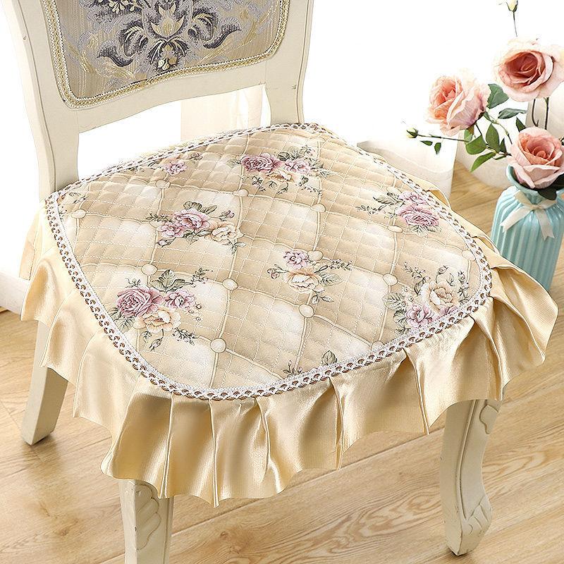 1 шт. Нескользящая подушка на стул для дома и офиса - моющаяся, тканевая подушка на сиденье в современном стиле для обеденных и кухонных стульев