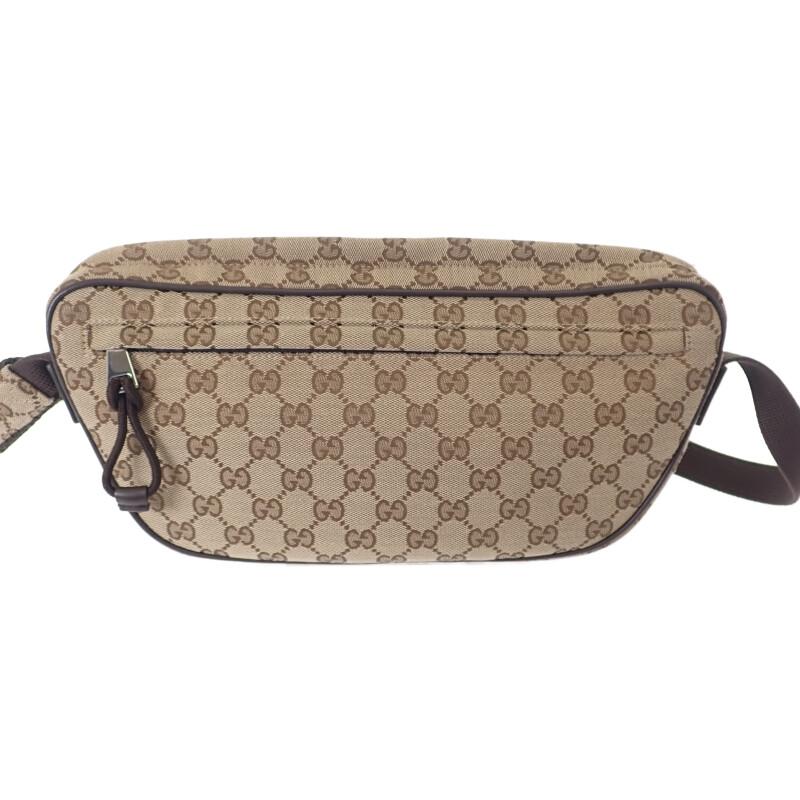 GUCCI  802096_FADUK_9853 body bag beige GG canvas Women