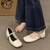 Silver Mary Jane Shoes for Women Spring New Flat Shoes Fashion Shallow Ladies Mary Jane Ballerinas Flat Heel Casual Ballet Shoes