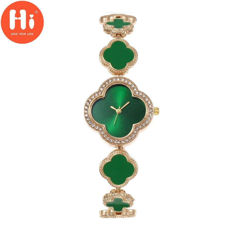 Привет модные часы Роскошные женские кварцевые часы Водонепроницаемые женские часы Женские наручные часы