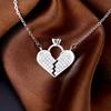 Love Necklace for Women Versatile Niche Heart Shape Light Luxury Beating Heart Pendant