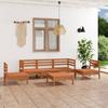 Day and Night - Day and Night Garden Furniture Set 6 Pieces Solid Pine Wood Honey Brown