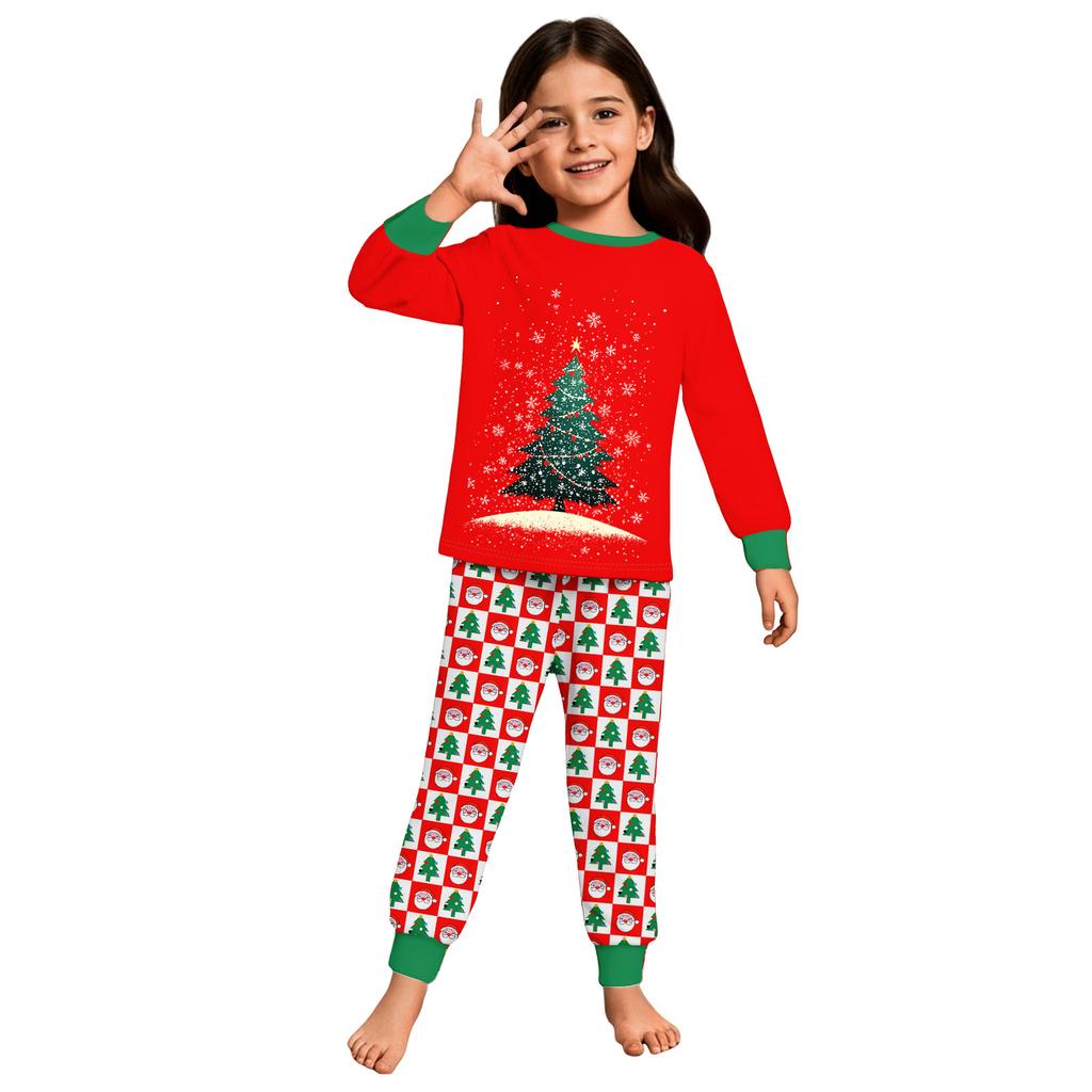 Children's Fashion Suit Skirt Round Neck Long Sleeve Top Pants