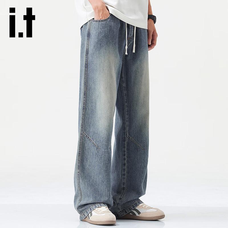 Izzue it Мужские легкие лиоцелловые джинсы прямого кроя