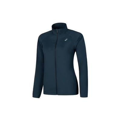 Логотип воротник-стойка молния комфорт повседневный спортивный длинный рукав куртка женская куртка темно-синяя 2012D018-401