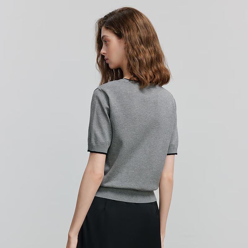 Трикотажная футболка с жаккардовым узором «Кошка Чую»