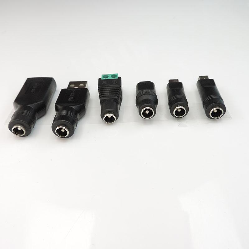 USB Mini 5pin A Male Female Mirco Type C to dc female Connector 5.5x2.1mm Power Charger Converter Адаптер Jack Plug для ноутбука