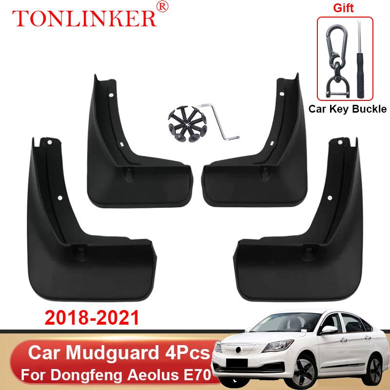TONLINKER Car Mudguard For Dongfeng Aeolus E70 2018 Mudguards Splash Guards Front Rear Fender Mudflaps