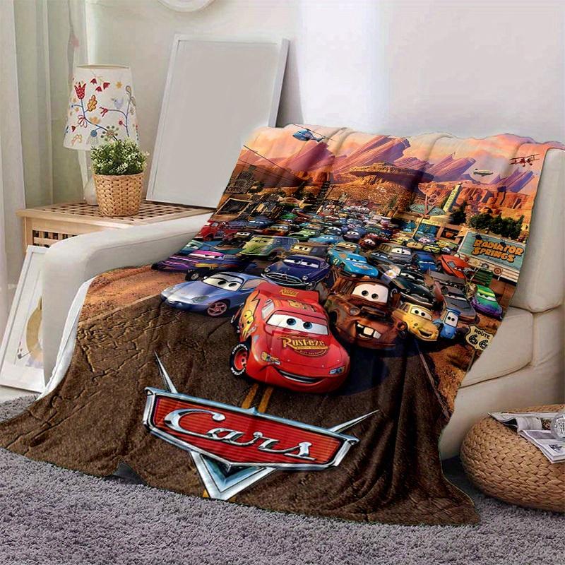 1pc. Cartoon Car Theme Blanket, Soft Throw for Home Decor, Perfect Gift for Family and Friend, Suitable for All Seasons, Vibrant Colors and Cute Desig