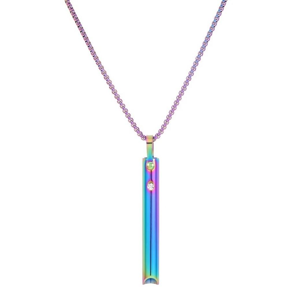 Ожерелье-свисток из нержавеющей стали, Ожерелье для спокойствия, расслабления, медитации, осознанности, Снятие тревоги, Ожерелье для медитации и йоги