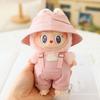 For 17cm Doll Clothes Fashion Bucket Hat Overalls Doll Clothes Color Match Hoodies Dolls Accessories Cute Decoration Little Clothes