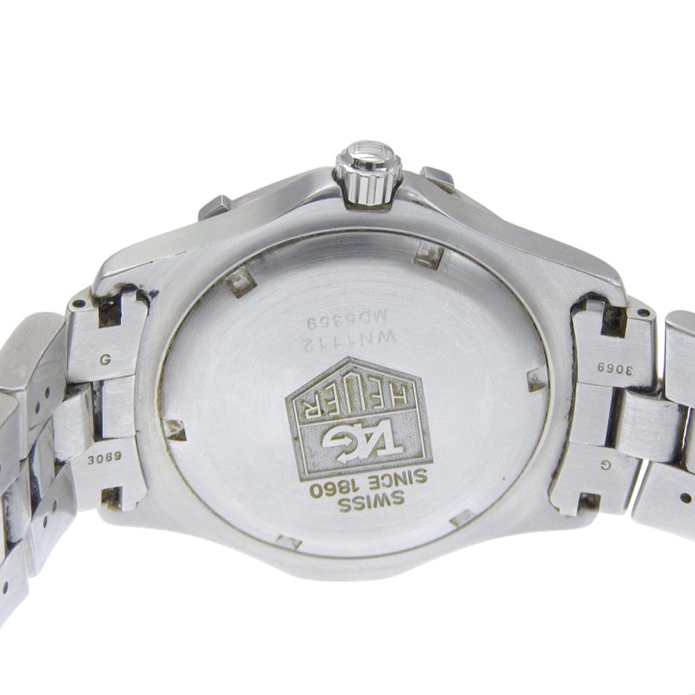 Tag Heuer 2000 Эксклюзивные Часы WN1112 синий Циферблат Нержавеющая Сталь Кварцевые Аналоговый дисплей мужские Б/У