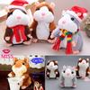 MISS Adorable Interesting Speak Talking Record Cute Parrot Hamster Mouse Plush Kids Toys