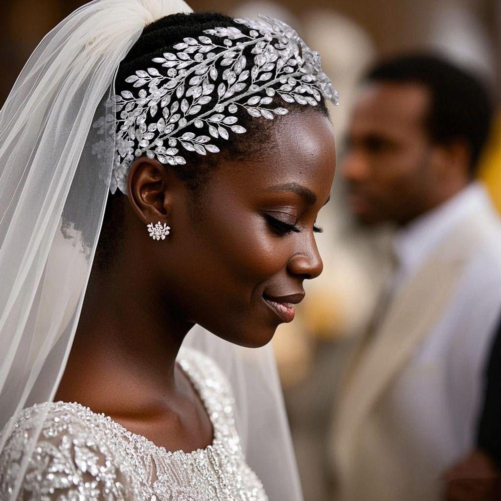 Стразы Свадебная Повязка на Голову Ручной Работы Свадебные Аксессуары для Волос Свадебные Головные Уборы Подарок для Женщин