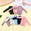 Gift Toys Handmade Multicolored Mini Knitted Sweater Tops Casual Dress Dressing Clothes Fur Coat
