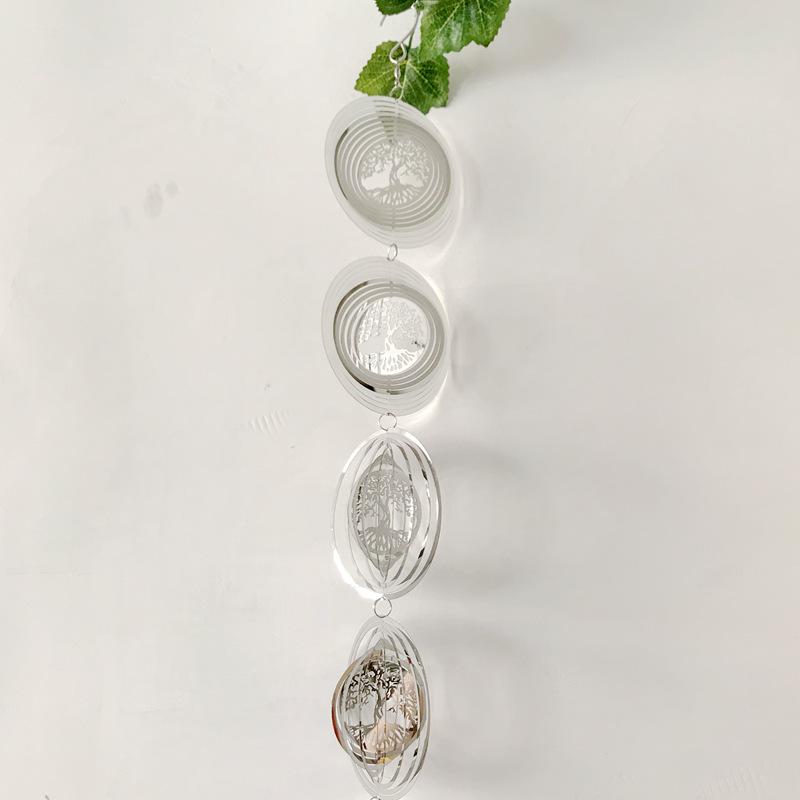 3D вращающиеся колокольчики в виде дерева жизни, колокольчики для домашнего декора, эстетическое украшение для сада, подвесные украшения для улицы, набор колокольчиков