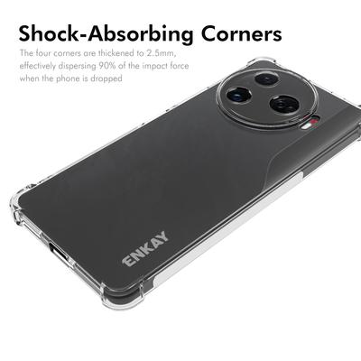 ENKAY HAT PRINCE Чехол для TECNO Camon 30 Pro 5G Прозрачный ТПУ Чехол для телефона Усиленные углы