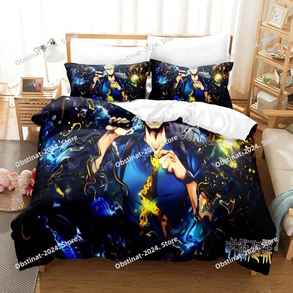 3d Print Anime J-Jujutsu K-Kaisens Kento N-Nanamis Bedding Set Duvet Cover Sheet Pillowcase Bed Soft Quilt Cover Full Q-Queens King Size