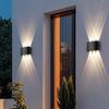 Waterproof LED Outdoor Wall Lamp, Single Head Up/Down Spotlight for Courtyard, Bedroom, Corridor, Hallway