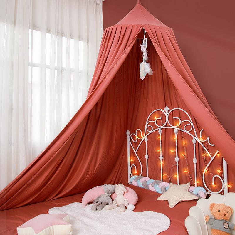 Балдахин для кровати Nordic Princess: Москитная сетка и затемняющая штора для игрушечного домика или уголка для чтения, простая установка.