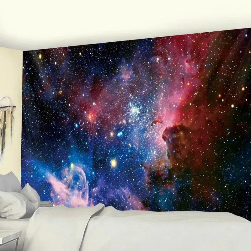Гобелен для гостиной, спальни, планеты, Вселенной, сцены мечты, модный гобелен для украшения дома