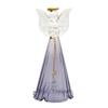 Fourcart Cute Handmade Glass Angel Bell Blue