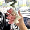 Милый Ручной Вязаный Колокольчик Автомобильные Аксессуары для Женщин, Подвеска на Зеркало Заднего Вида